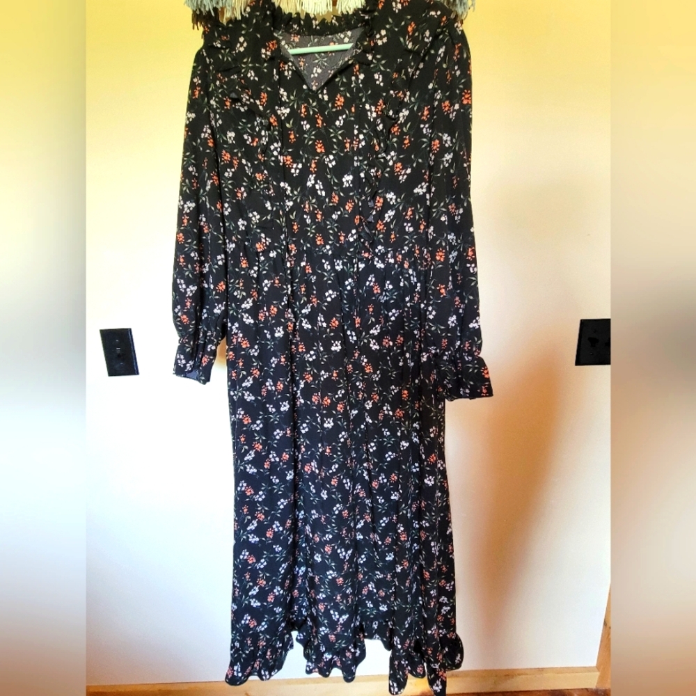 Black Floral Dress